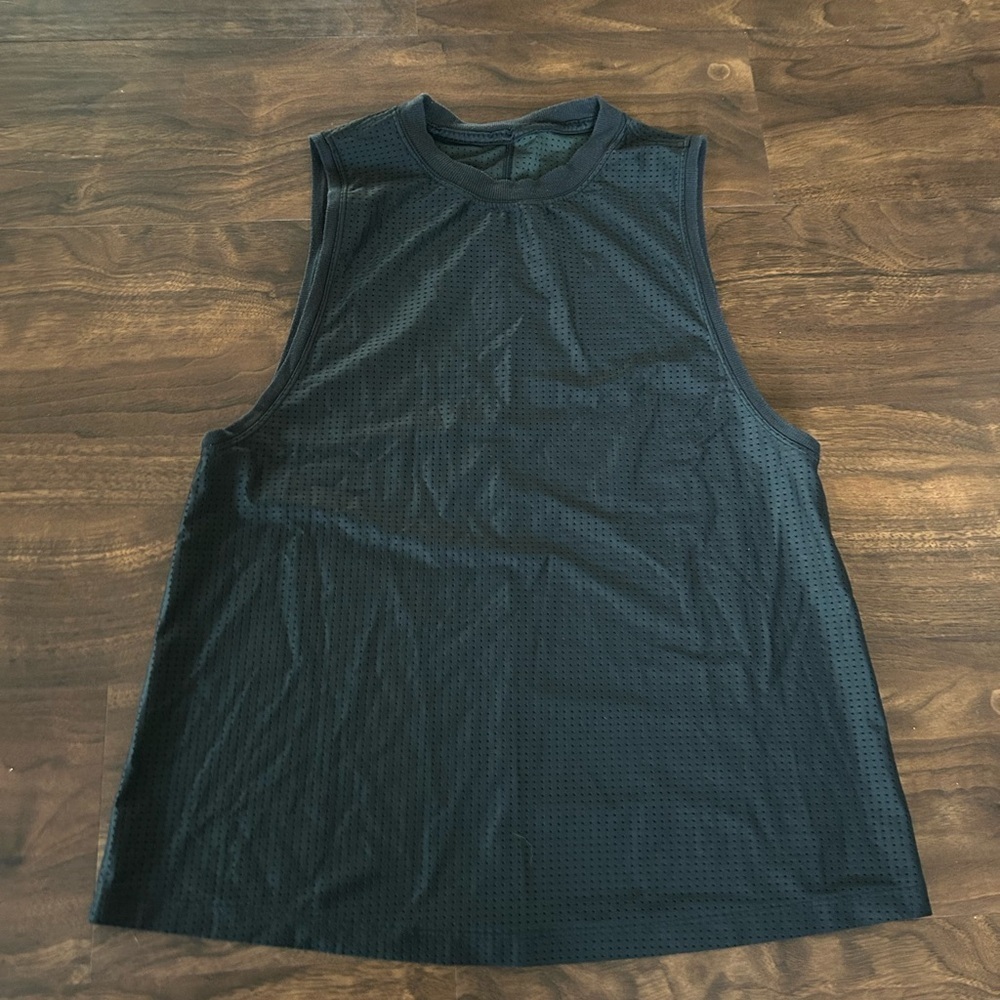 Lululemon All Yours Mesh Tank Top 
Black 
Size 6